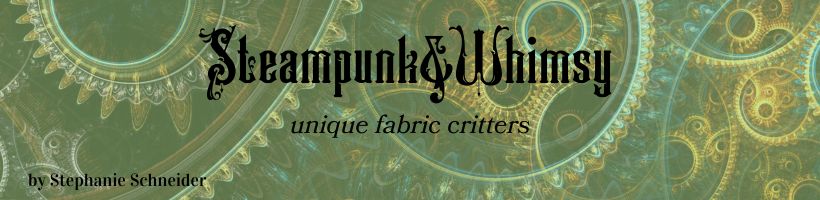 Steampunk & Whimsy logo - unique fabric critters