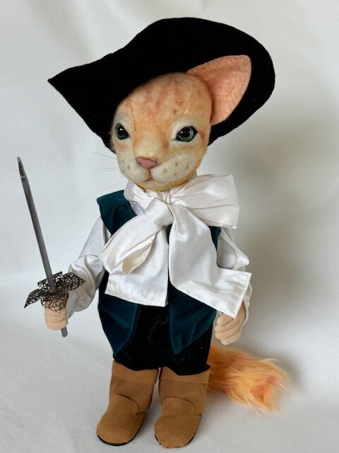 Puss in Boots full body handcrafted original figure